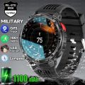 Outdoor Smart Watch Men 1100mAh Battery Compass Fitness Tracker AMOLED HD Display BT Calling Smartwatch For Android IOS.