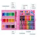 150 Piece Deluxe Art Set Drawing Set for Kids Crafts Kit Box Gift Art Supplies for Drawing, Painting and More Black. 