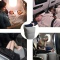 Inflatable Travel Foot Rest Pillow | Adjustable Height Leg Pillow | Make a Flat Bed for Kids and Toddlers | Great for Airplane. 