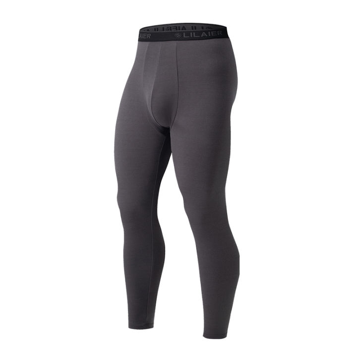 1/2piece%20Autumn/Winter%20Men's%20Casual%20Printed%20Fashionable%20Thermal%20Underwear%20Set%20Comfortable%20Sports%20Top%20T-shirt%20Elastic%20Waist%20Pants%20-%20Image%207