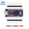 Pro Micro ATMEGA32U4 5V/16MHZ module With the bootloader for arduino MINI USB/Micro USB/TYPE-C with 2 row pin header for arduino. 