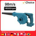 Electric Air Blower Compatible with Makita Battery Strong Wind Leafs Steplss Speed Change Dust Home Cleaner Power Tool. 