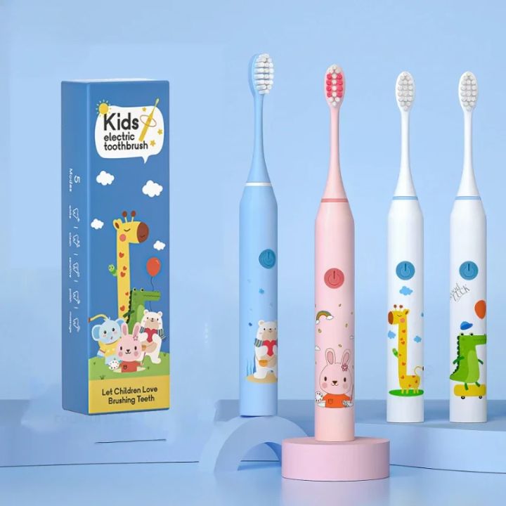 New Child Sonic Electric Toothbrush Electric Usb Cartoon Toothbrush for ...