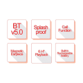 IMAX Neckband Wireless Handfree Bluetooth 5.2 Earphones Magnetic Sports Waterproof TWS Headset with Mic. 