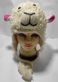Sheep Design Ear Flap hand knitted Topi/Cap. 
