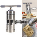 Press Pasta Machine Manual Noodle Maker Multifunctional Stainless Steel Making Spaghetti Fruits Juicer With 5 Pressing Moulds. 