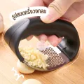Garlic Press 304 stainless steel garlic press, hand press, no mess, easy to clean (black), ready to ship from Thailand!!!. 