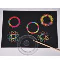 23pcs Transparent Flower Ruler Set Spirograph Drawing Ruler Tools Set - Create Stunning Spiral Drawings with Magic Templates. 