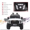 TOYOTA 12V Electric Ride On Jeep For Kids with Remote Control 1-6 Yrs Jeep Battery Operated Ride On MP3/Bluethooth/LED Light/Parental Remote Control for Ages 3-8 (White,Black). 
