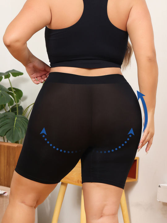 Plus-size%20Women's%20Shorts%20with%20Tummy%20Control%20and%20Butt-lifting%20Features%20to%20Prevent%20Exposure%20and%20Provide%20Safety%20Shorts.%20-%20Image%202