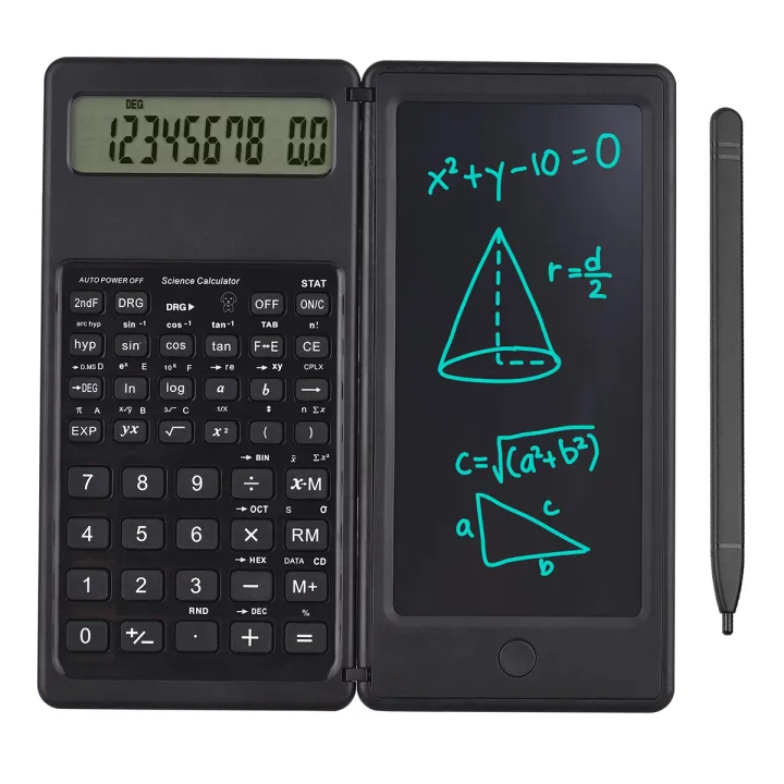 Foldable%20Scientific%20Calculator%2010-Digit%20Digital%20Large%20Display%20with%20an%20Erasable%20Writing%20Tablet%20Digital%20Drawing%20Pad%20Math%20Calculato%20-%20Image%203