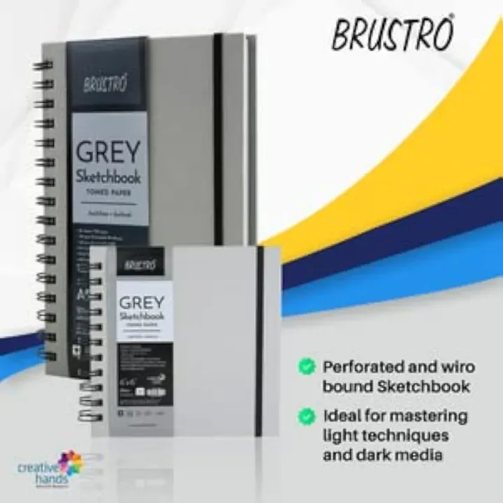 BRUSTRO%20Toned%20Paper%20-%20Grey%20Sketchbook%20%7C%20A5,%20120%20GSM%20%7C%2060%20Sheets/120%20Pages%20%7CWiro%20Bound,%20Spiral,%20Drawing,%20Sketching,%20Acid-free%20Paper,%20Dry%20media,%20Mandala%20Art,%20Graphite,%20Charcoal,%20Colour%20pencils,%20Gel%20pens%20-%20Image%203