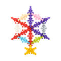 Children's 3D snowflake flake plum blossom building block rotatable toy. 