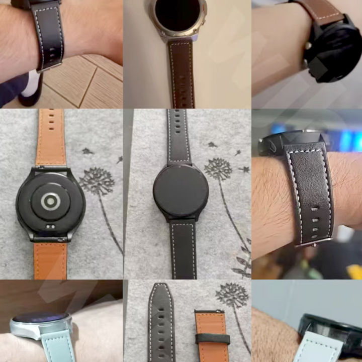 20mm%2022mm%20Leather%20Watch%20Band%20For%20Huami%20%20BALANCE%202%20Sports%20Strap%20%20Bip%206%205/Active%202%20Replacement%20Wristband%20Accessories%20-%20Image%205