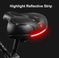 Active Zone Ventilation Cutout Bike / Bicycle / Cycle Seat / Saddle with Back Reflector Light. 