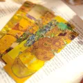 4Style 5pcs/set Hot Stamping PVC Bookmark Romantic Revival High Value Ins Floral Reading Mark Card Exquisite Oil Paintings. 