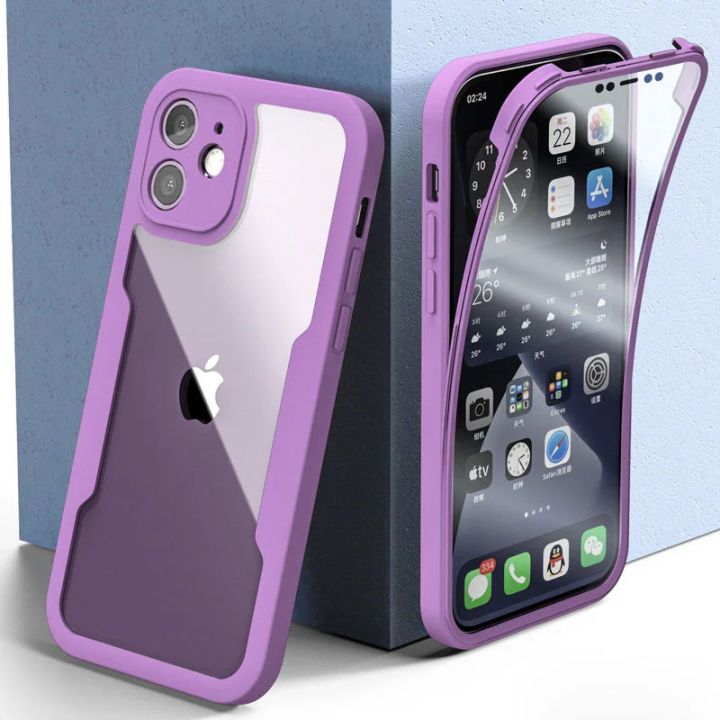 Shockproof 360 Clear Phone Case for iPhone 17 Air 16 15 13 12 14 11 Pro ...