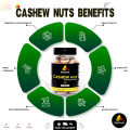Premium Roasted & Salted Cashew Nuts (Kaju) 155g – Extra Crunchy & Fresh Salted Kaju Dry Fruit for Snacking & Cooking. 