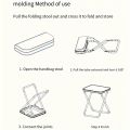 Outdoor folding pencil case small stool pocket stool portable fishing stool camping travel leisure handbag chair. 