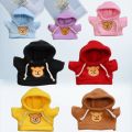 Labubu Doll Clothes Hoodie Labubu Idol V1 V2 Dolls Clothing Accessories 15/17cm Plush Doll Universal.