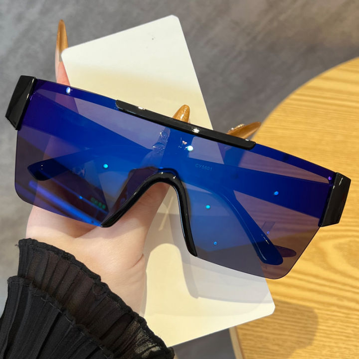 Car%20Sun%20Glasses%201pcs/5pcs%20Square%20Oversize%20Frame%20Sunglasses%20Women%20Simple%20Windproof%20Climbing%20Eyeglasses%20Driving%20Goggles%20Unisex%20-%20Image%206