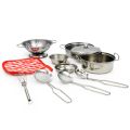 Mini Stainless-Steel Kitchen Toys .A Tiny Size Play House Cooking Utensil Set for Kids . Educational Kitchen Experience. Christm. 
