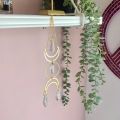 1pc sun catcher moon spiked beads crystal prism outdoor furniture holiday hanging decorations pendants. 