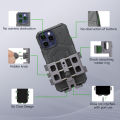 FANAUE Aluminum Alloy Motorcycle Mobile Phone Holder Panel Mobile Phone Holder Anti-Vibration Anti-Shake Stable.