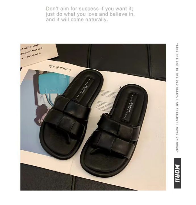 Women's%20Summer%20Outdoor%20Sandals%20Soft%20Bottom%20Flat%20Slippers%20Beach%20Casual%20Fashion%20Crystal%20Pad%20PVC%20Material%20Breathable%20Slip-On%20Shoes%20-%20Image%207