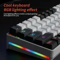 MUCAI MK61 USB Gaming Mechanical Keyboard Red Switch 61 Keys Wired Detachable Cable RGB Backlit Hot Swappable. 