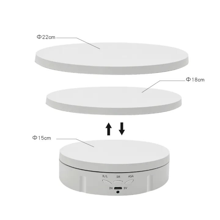 3%20in%201%20Electric%20Rotating%20Display%20Stand%20360%20Degree%20USB/Battery%20Turntable%20Holder%20Jewelry%20Display%20Stand%20Base%20for%20Photography%20Shoot%20-%20Image%206