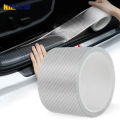 Transparent Carbon Fiber Car Threshold Portector Moulding Strip Trim Bumper Strip Door Sill Film Anti Scratch Guards Car Sticker. 