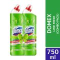 Domex Toilet Cleaning Liquid Lime Fresh 750ml Get a (Bundle of 2). 