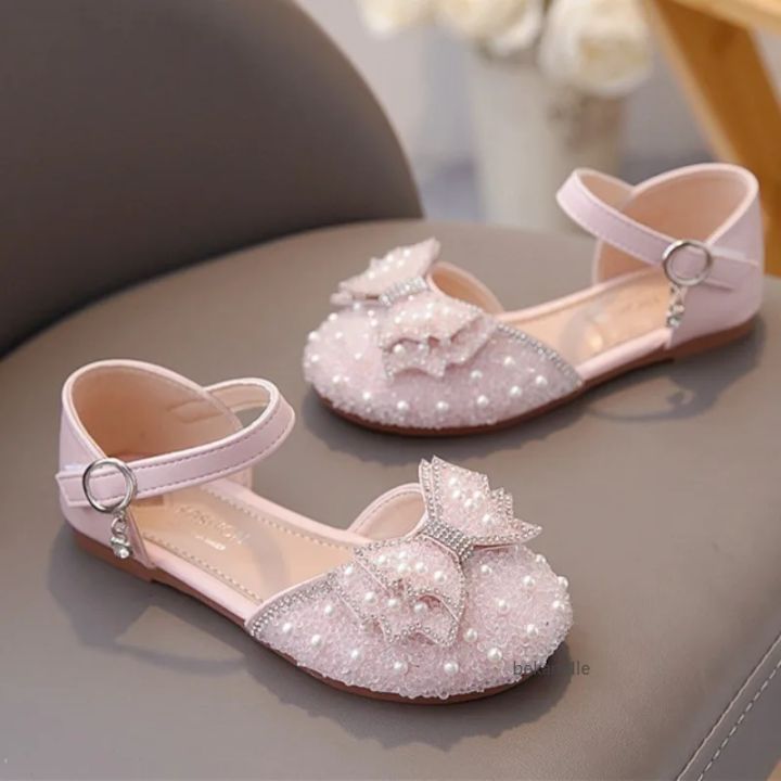 Spring%20and%20Summer%20Girls'%20Princess%20Shoes%20Sandals%20Flat%20%20Kids%20Dresses%20Shoes%20Pearl%20%20for%20Kids%20and%20Teens%20-%20Image%203
