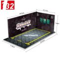 Diorama 1/32 Car Garage Parking Lot Model PVC Garage DIY Scene DieCast Car Model For Kids Present. 