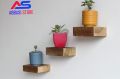 SMALL FLOATING SHELVES :Set of 3 Small Floating Wall Shelves each shelves. 