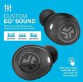 JLAB Audio Jbuds Air True Wireless Signature Bluetooth Earbuds, Charging Case, Black, IP55 Sweat Resistance, Bluetooth 5.0 Connection (Renewed). 