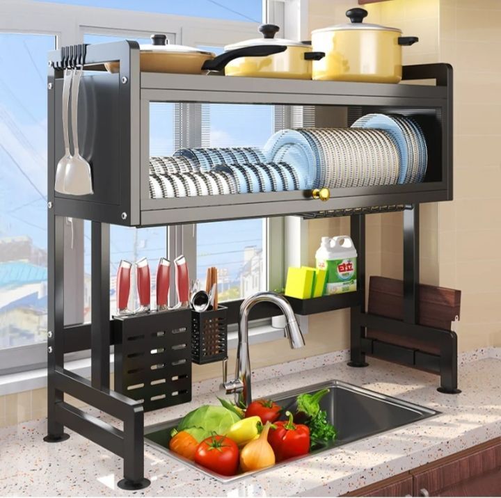 85cm%20Kitchen%20Storage%20Dish%20Rack%20With%20Cabinet%20-%20Image%208