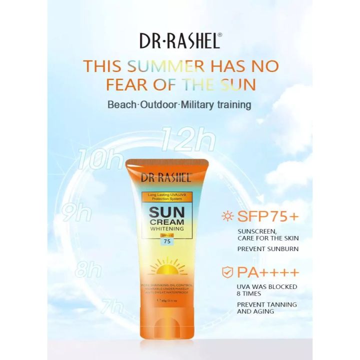 Dr Rashel Sun Cream Whitening SPF 75 60g