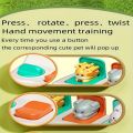 Montessori Pop up Animal Toys and Learning Boxes - Enhance Logic and Motor Skills, Suitable for Children's Birthday . 