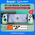 GameSir X5 Lite Mobile Phone Gamepads for iPhone 16 15 Series iPad Mini Android Tablet Controller Hall Effect Joysticks Design.