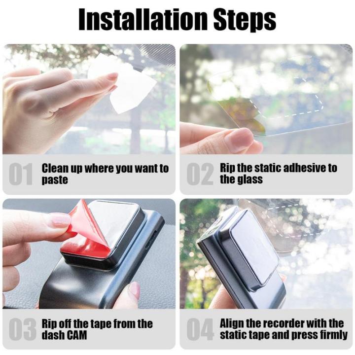 Dashcam%20Windshield%20Sticker%206pc%20Windshield%20Sticker%20Electrostatic%20Stickers%20For%20Dash%20Cam%20Transparent%20Windshield%20Film%20Screen%20Sticker%20-%20Image%203
