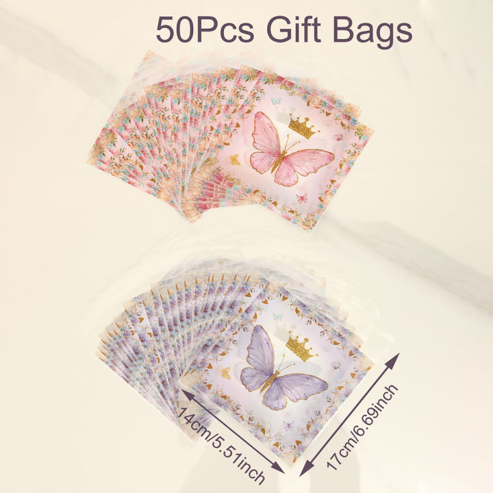 50pcs%20Butterfly%20Party%20Gift%20Bags%20Candy%20Biscuit%20Packing%20Bag%20Butterfly%20Treat%20Bag%20For%20Kids%20Girl%20Birthday%20Supplies%20Horse%20Party%20Decor%20-%20Image%206