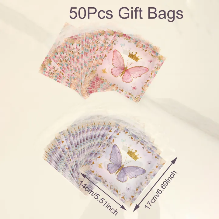 50pcs%20Butterfly%20Party%20Gift%20Bags%20Candy%20Biscuit%20Packing%20Bag%20Butterfly%20Treat%20Bag%20For%20Kids%20Girl%20Birthday%20Supplies%20Horse%20Party%20Decor%20-%20Image%206