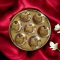 Brass Khopay Puja Thali | Traditional Pital Worship Plate for Daily Rituals & Home Temple – D:16cm, W:110gm. 