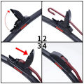 Universal U-type Soft  Strip Windscreen Wipers HD Brush Clean Reduce Noise  Automotive Wiper 14"16"17" 18" 19"21" 22" 24". 