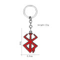 Anime Berserker Symbol Pendants Necklacefor Men Women Keychain Collection Halloween Jewelry Cosplay Accessories for Fans.