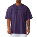 Summer Mesh Breathable Quick Dry Short Sleeve Top Gym Bodybuilding Fitness Training Clothes Oversized Loose Men's Sport T-Shirt. 