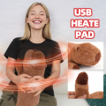 Electric Heating Pad for Period Cramps Menstruation Heatable Stuffed Animals Capybara Plush with a Hot Soft Belly for Wife Women.