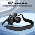 Universal Neck Shoulder Strap Belt Camera Shoulder Neck Straps Adjustable Thick Anti-slip Black Straps for Digital Camera.